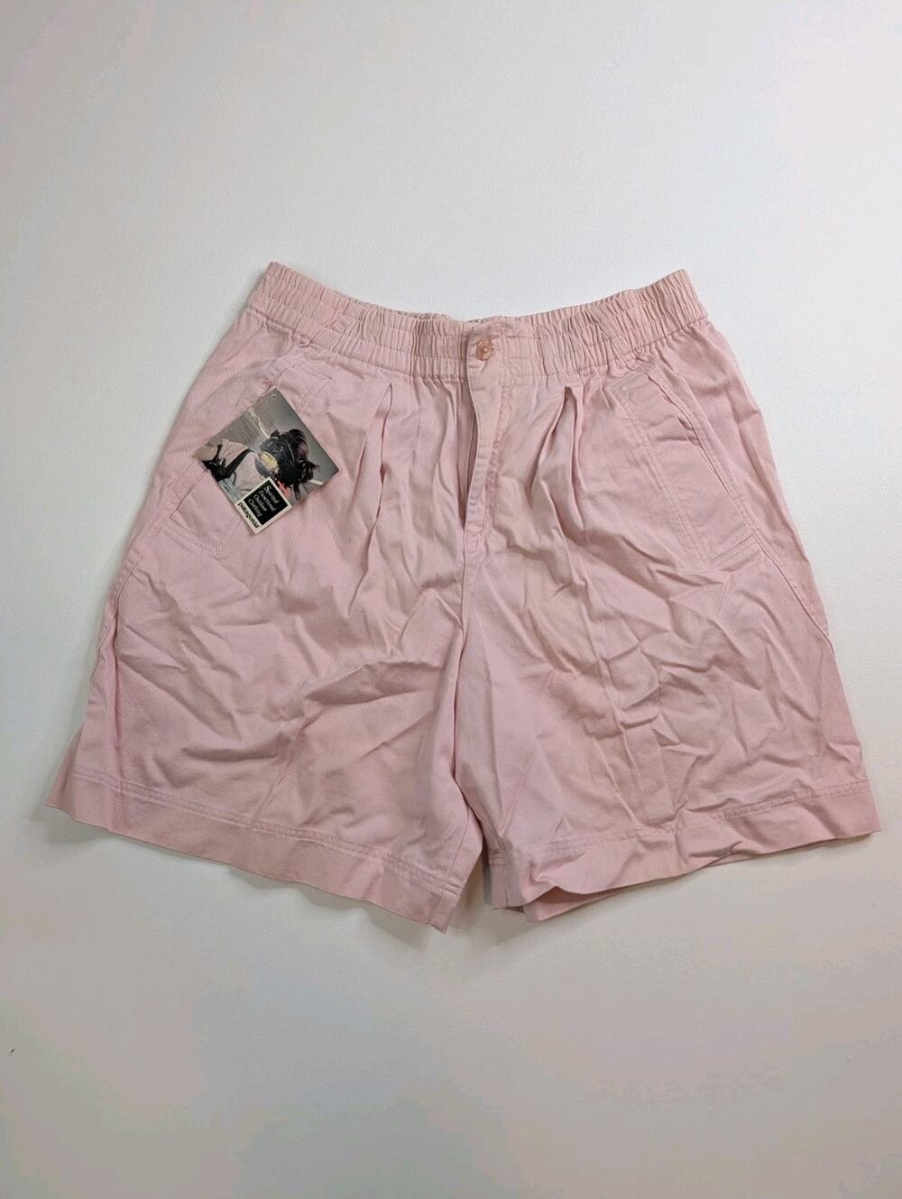 Vtg Deadstock 1991 Nwt Patagonia Pink Cotton Pleated Shorts Women's Size M